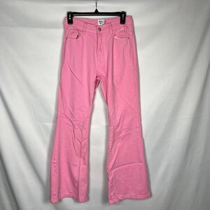 Princess Polly Pink Denim Flare Jeans whimsygoth emo festival y2k